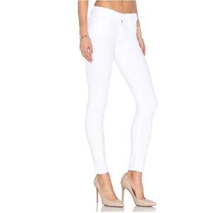 Mother The Looker Sleeping Beauty White Skinny Jeans Size 26